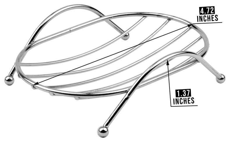 OFXDD Wire soap dish holder Stainless steel soap dish drain holder Bathroom Kitchen Home - Image 5